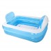 Bathtubs Freestanding Blue Adult Folding Free Inflatable Bucket Home Bath Padded Children with Plastic (Color : Blue Foot Pump  Size : 15210860cm) - B07H7K5TYK